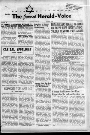 The Jewish Herald-Voice (Houston, Tex.), Vol. 49, No. 17, Ed. 1 Thursday, July 29, 1954