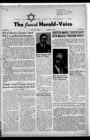 Primary view of object titled 'The Jewish Herald-Voice (Houston, Tex.), Vol. 49, No. 51, Ed. 1 Thursday, March 31, 1955'.