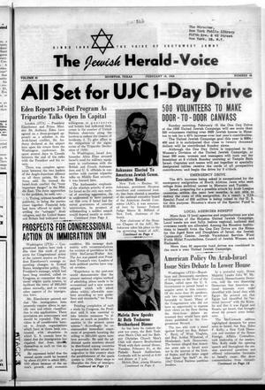 The Jewish Herald-Voice (Houston, Tex.), Vol. 50, No. 46, Ed. 1 Thursday, February 16, 1956