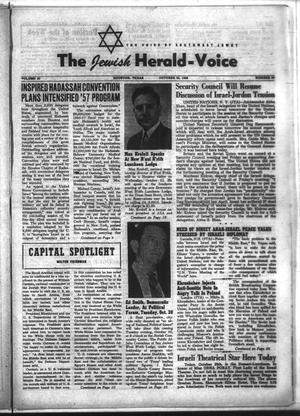 The Jewish Herald-Voice (Houston, Tex.), Vol. 51, No. 30, Ed. 1 Thursday, October 25, 1956