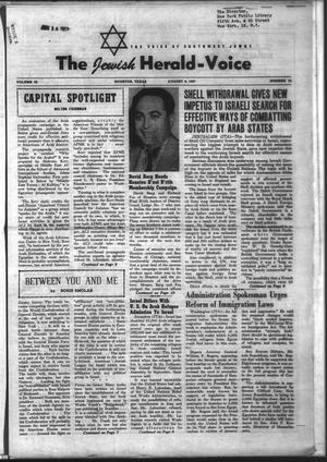 The Jewish Herald-Voice (Houston, Tex.), Vol. 52, No. 19, Ed. 1 Thursday, August 8, 1957