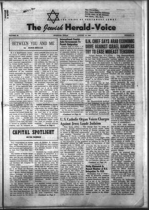 The Jewish Herald-Voice (Houston, Tex.), Vol. 52, No. 20, Ed. 1 Thursday, August 15, 1957