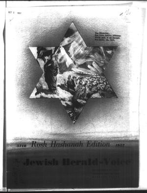 Primary view of object titled 'The Jewish Herald-Voice (Houston, Tex.), Vol. 52, No. 26, Ed. 1 Thursday, September 26, 1957'.
