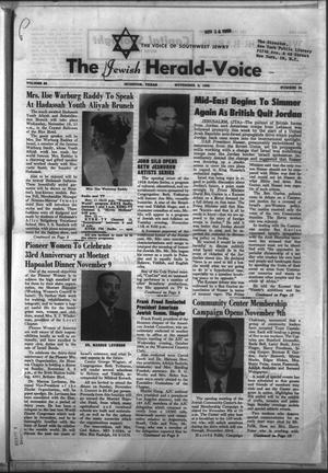 The Jewish Herald-Voice (Houston, Tex.), Vol. 53, No. 32, Ed. 1 Thursday, November 6, 1958