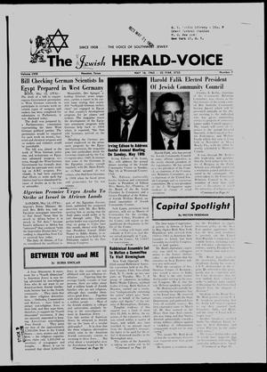 Primary view of object titled 'The Jewish Herald-Voice (Houston, Tex.), Vol. 58, No. 7, Ed. 1 Thursday, May 16, 1963'.