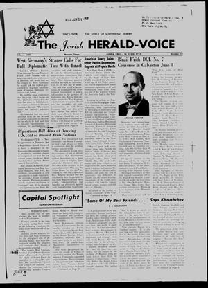 The Jewish Herald-Voice (Houston, Tex.), Vol. 58, No. 10, Ed. 1 Thursday, June 6, 1963