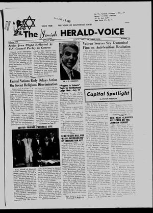 The Jewish Herald-Voice (Houston, Tex.), Vol. 58, No. 15, Ed. 1 Thursday, July 11, 1963