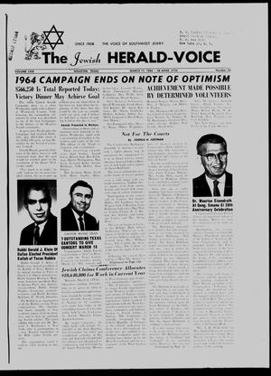 The Jewish Herald-Voice (Houston, Tex.), Vol. 58, No. 50, Ed. 1 Thursday, March 12, 1964