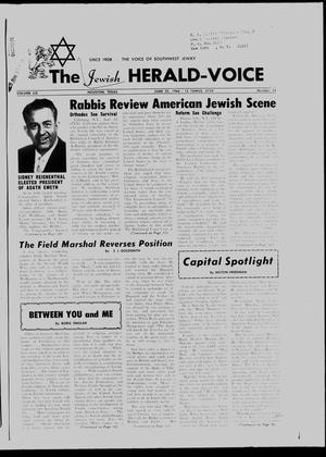 Primary view of object titled 'The Jewish Herald-Voice (Houston, Tex.), Vol. 59, No. 14, Ed. 1 Thursday, June 25, 1964'.