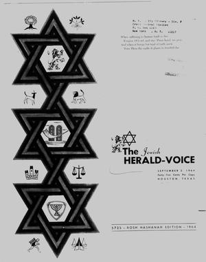 The Jewish Herald-Voice (Houston, Tex.), Vol. 59, No. 24, Ed. 1 Thursday, September 3, 1964