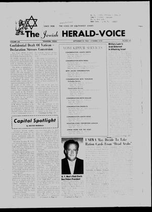 The Jewish Herald-Voice (Houston, Tex.), Vol. 59, No. 25, Ed. 1 Thursday, September 10, 1964
