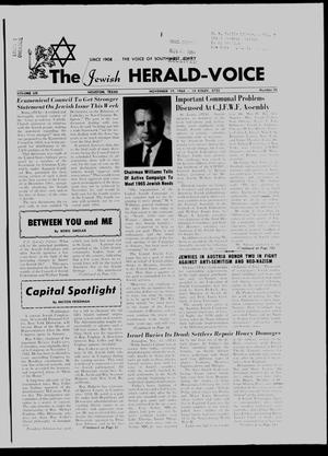 The Jewish Herald-Voice (Houston, Tex.), Vol. 59, No. 35, Ed. 1 Thursday, November 19, 1964