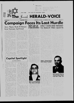 The Jewish Herald-Voice (Houston, Tex.), Vol. 59, No. 45, Ed. 1 Thursday, January 28, 1965