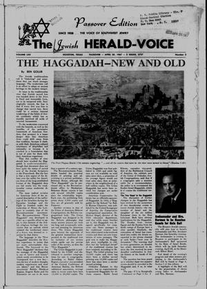 The Jewish Herald-Voice (Houston, Tex.), Vol. 62, No. 3, Ed. 1 Thursday, April 20, 1967
