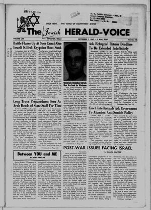 The Jewish Herald-Voice (Houston, Tex.), Vol. 62, No. 23, Ed. 1 Thursday, September 7, 1967