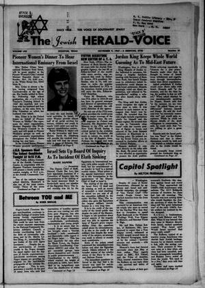 The Jewish Herald-Voice (Houston, Tex.), Vol. 62, No. 32, Ed. 1 Thursday, November 9, 1967