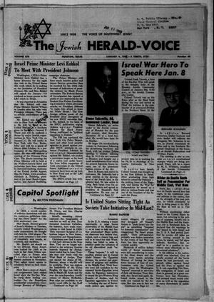 The Jewish Herald-Voice (Houston, Tex.), Vol. 62, No. 40, Ed. 1 Thursday, January 4, 1968