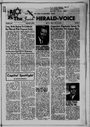 The Jewish Herald-Voice (Houston, Tex.), Vol. 63, No. 7, Ed. 1 Thursday, May 16, 1968