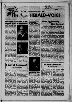 The Jewish Herald-Voice (Houston, Tex.), Vol. 63, No. 10, Ed. 1 Thursday, June 6, 1968