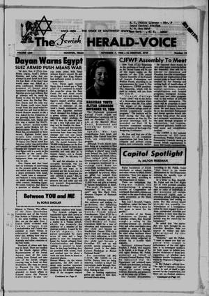 The Jewish Herald-Voice (Houston, Tex.), Vol. 63, No. 32, Ed. 1 Thursday, November 7, 1968