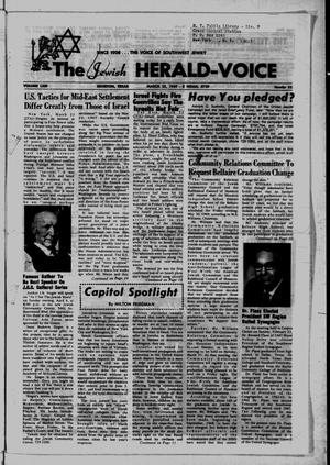 The Jewish Herald-Voice (Houston, Tex.), Vol. 63, No. 52, Ed. 1 Thursday, March 27, 1969
