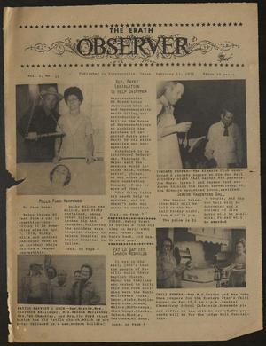 The Erath Observer (Stephenville, Tex.), Vol. 1, No. 15, Ed. 1 Thursday, February 13, 1975