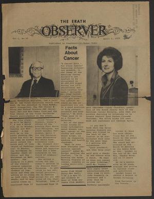 Primary view of object titled 'The Erath Observer (Stephenville, Tex.), Vol. 1, No. 22, Ed. 1 Thursday, April 3, 1975'.