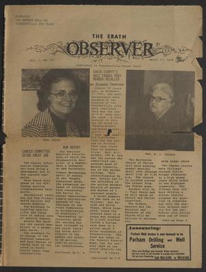 The Erath Observer (Stephenville, Tex.), Vol. 1, No. 24, Ed. 1 Thursday, April 17, 1975