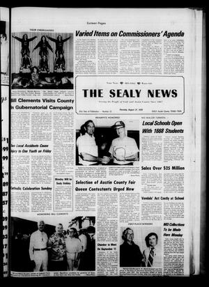 Primary view of object titled 'The Sealy News (Sealy, Tex.), Vol. 91, No. 23, Ed. 1 Thursday, August 31, 1978'.