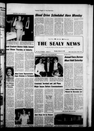 Primary view of object titled 'The Sealy News (Sealy, Tex.), Vol. 91, No. 31, Ed. 1 Thursday, October 26, 1978'.