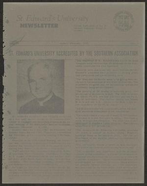 Primary view of object titled 'St. Edward's University Newsletter (Austin, Tex.), Vol. [4], No. 3, Ed. 1 Thursday, January 1, 1959'.