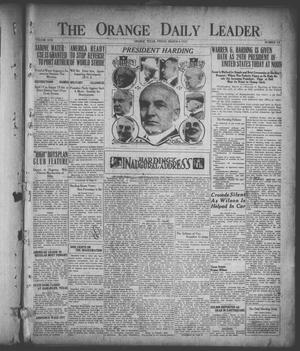 Primary view of object titled 'The Orange Daily Leader (Orange, Tex.), Vol. 17, No. 54, Ed. 1 Friday, March 4, 1921'.