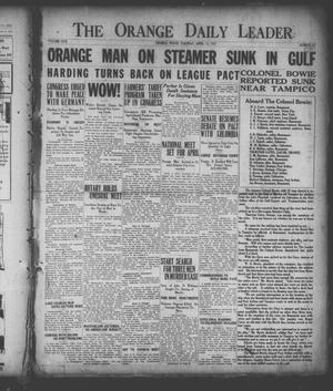 The Orange Daily Leader (Orange, Tex.), Vol. 17, No. 87, Ed. 1 Tuesday, April 12, 1921