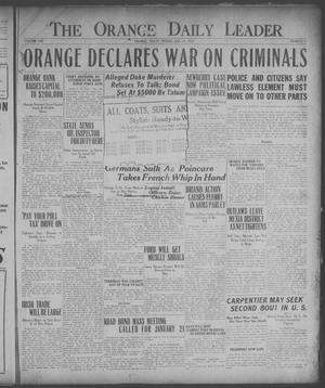 Primary view of object titled 'The Orange Daily Leader (Orange, Tex.), Vol. 8, No. 11, Ed. 1 Friday, January 13, 1922'.