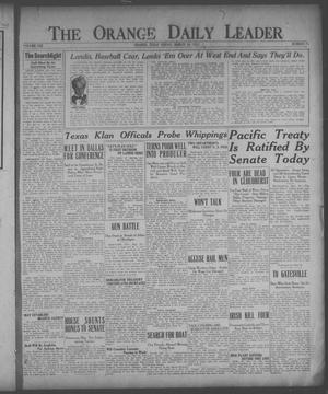 The Orange Daily Leader (Orange, Tex.), Vol. 8, No. 71, Ed. 1 Friday, March 24, 1922
