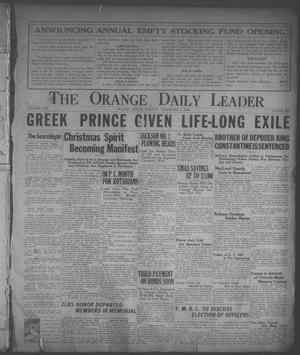 The Orange Daily Leader (Orange, Tex.), Vol. 8, No. 287, Ed. 1 Sunday, December 3, 1922