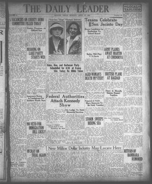 The Daily Leader (Orange, Tex.), Vol. 10, No. 95, Ed. 1 Monday, April 21, 1924