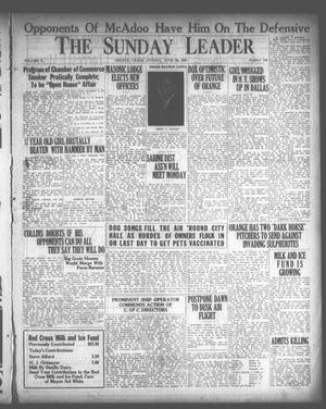 Primary view of object titled 'The Daily Leader (Orange, Tex.), Vol. 10, No. 148, Ed. 1 Sunday, June 22, 1924'.