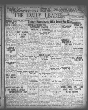 Primary view of object titled 'The Daily Leader (Orange, Tex.), Vol. 10, No. [205], Ed. 1 Thursday, August 28, 1924'.
