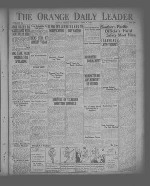 Primary view of object titled 'The Orange Daily Leader (Orange, Tex.), Vol. 11, No. 243, Ed. 1 Thursday, April 8, 1926'.
