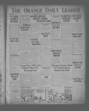 The Orange Daily Leader (Orange, Tex.), Vol. 11, No. 247, Ed. 1 Tuesday, April 13, 1926