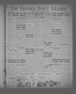The Orange Daily Leader (Orange, Tex.), Vol. 12, No. 78, Ed. 1 Wednesday, September 29, 1926