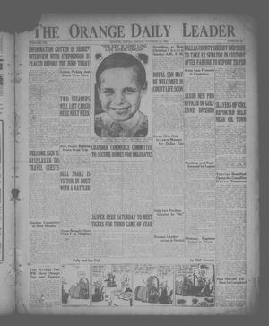 Primary view of object titled 'The Orange Daily Leader (Orange, Tex.), Vol. 12, No. 92, Ed. 1 Friday, October 15, 1926'.