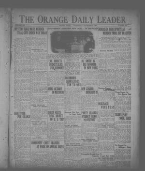The Orange Daily Leader (Orange, Tex.), Vol. 12, No. 108, Ed. 1 Wednesday, November 3, 1926