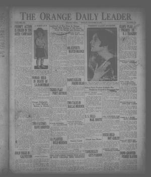 Primary view of object titled 'The Orange Daily Leader (Orange, Tex.), Vol. 12, No. 117, Ed. 1 Monday, November 15, 1926'.
