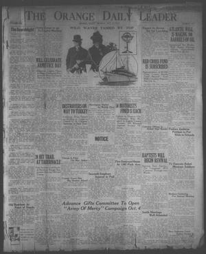 Primary view of object titled 'The Orange Daily Leader (Orange, Tex.), Vol. 8, No. 237, Ed. 1 Monday, October 2, 1922'.