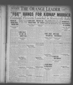 Primary view of object titled 'The Orange Leader (Orange, Tex.), Vol. 15, No. 92, Ed. 1 Friday, October 19, 1928'.