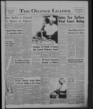 Primary view of object titled 'The Orange Leader (Orange, Tex.), Vol. 59, No. 185, Ed. 1 Friday, August 3, 1962'.