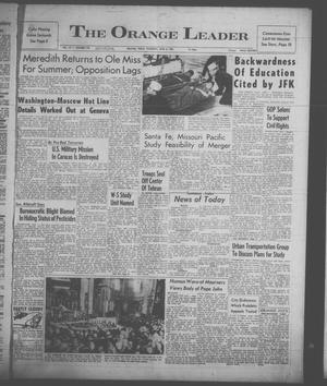 The Orange Leader (Orange, Tex.), Vol. 60, No. 135, Ed. 1 Thursday, June 6, 1963