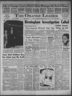 The Orange Leader (Orange, Tex.), Vol. 60, No. 221, Ed. 1 Monday, September 16, 1963